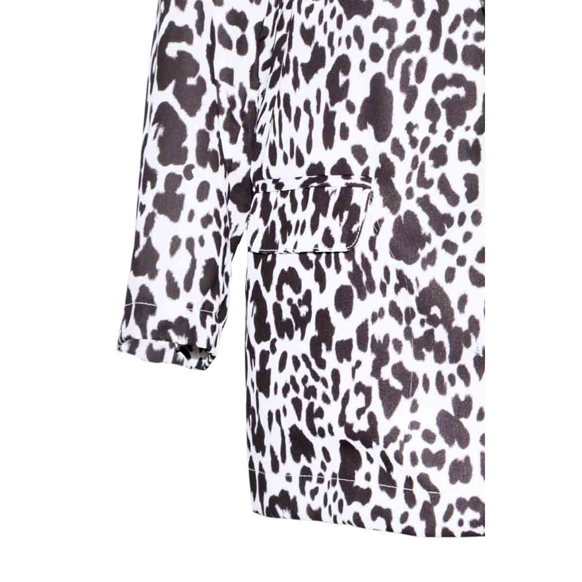 Saco con Solapa Animal Print Yhasbel
