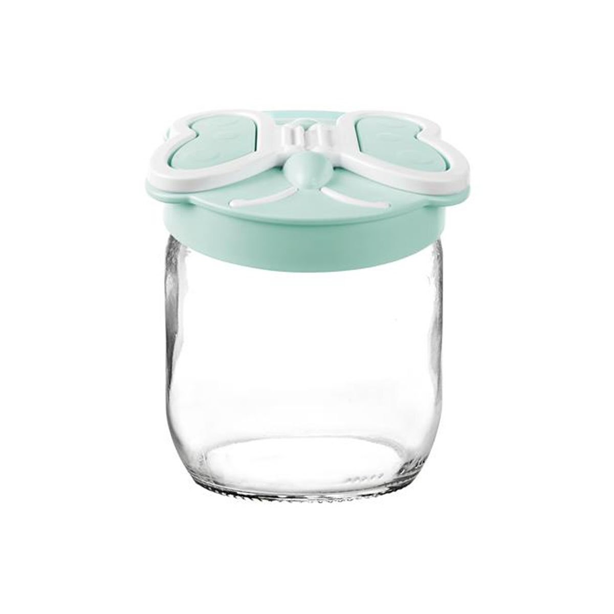 Frasco con Tapa Mariposa 425 Ml Verde Tittiz