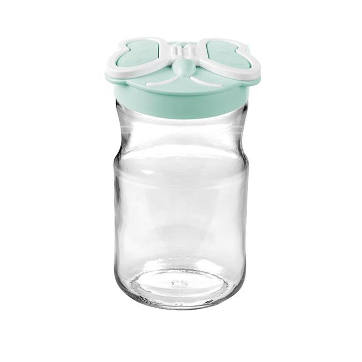 Frasco Alto con Tapa Mariposa 720 Ml Verde Tittiz