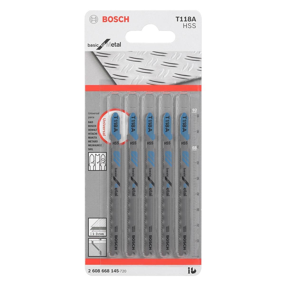 5 Seguetas Hss Ondulada 013 Bosch