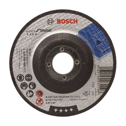 Disco Abrasivo Metal 4 1/2"x1/8"x7/8" 005 Bosch
