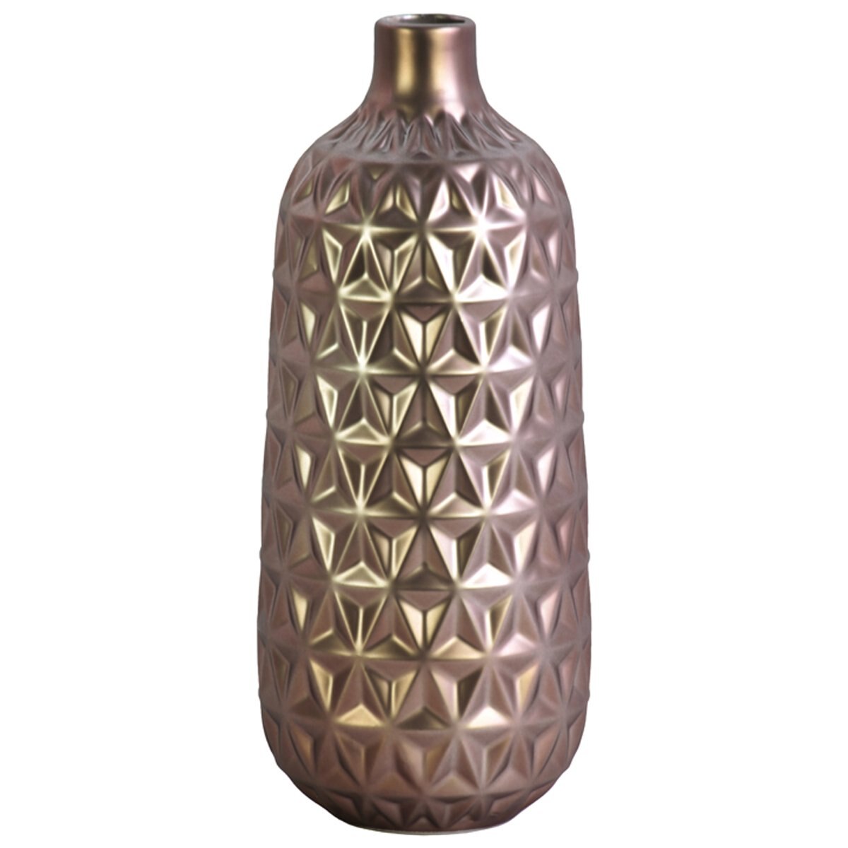 Florero en Forma de Botella Grande Rose Gold Home Nature