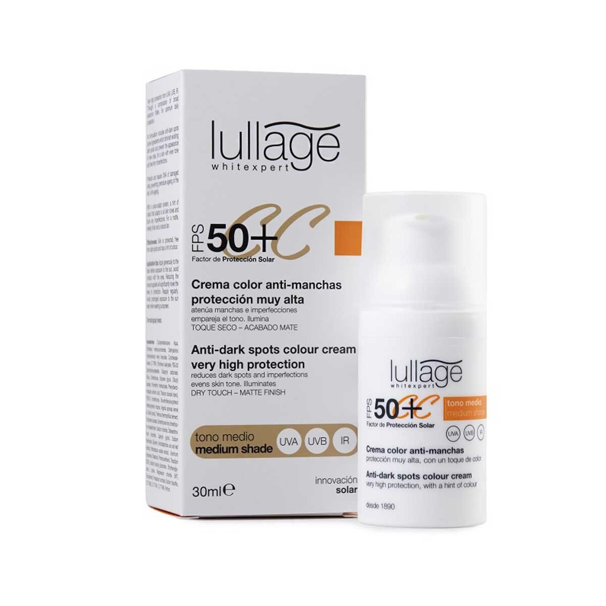 Crema Color Antimanchas Spf50+ Tono Medio Lullage