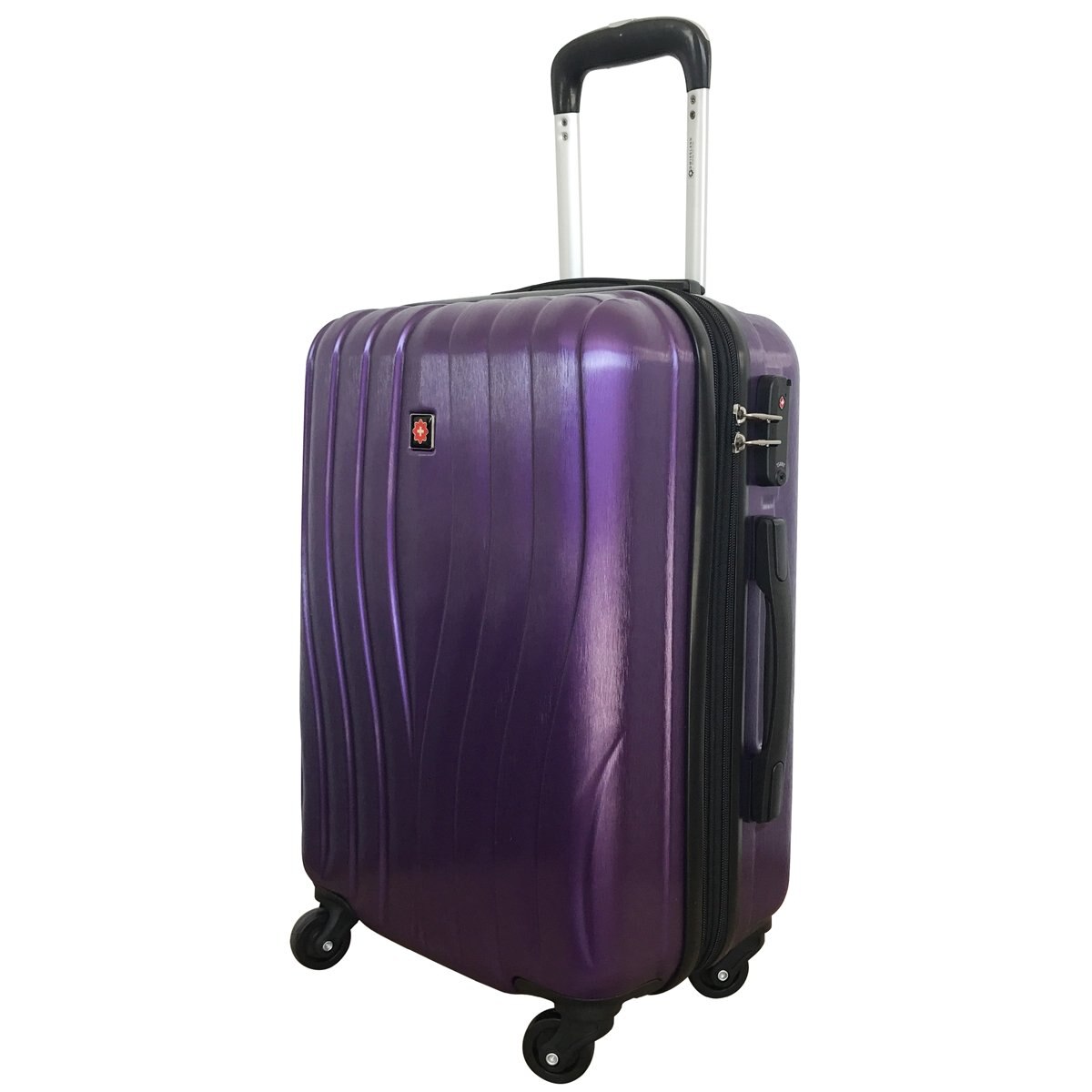 Maleta Vertical 20" Abs/pcbrushed Morado Swissland