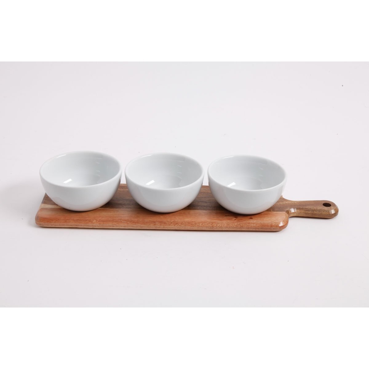 Set 3 Bowls con Tabla de Madera Gracious Dining Gibson Elite