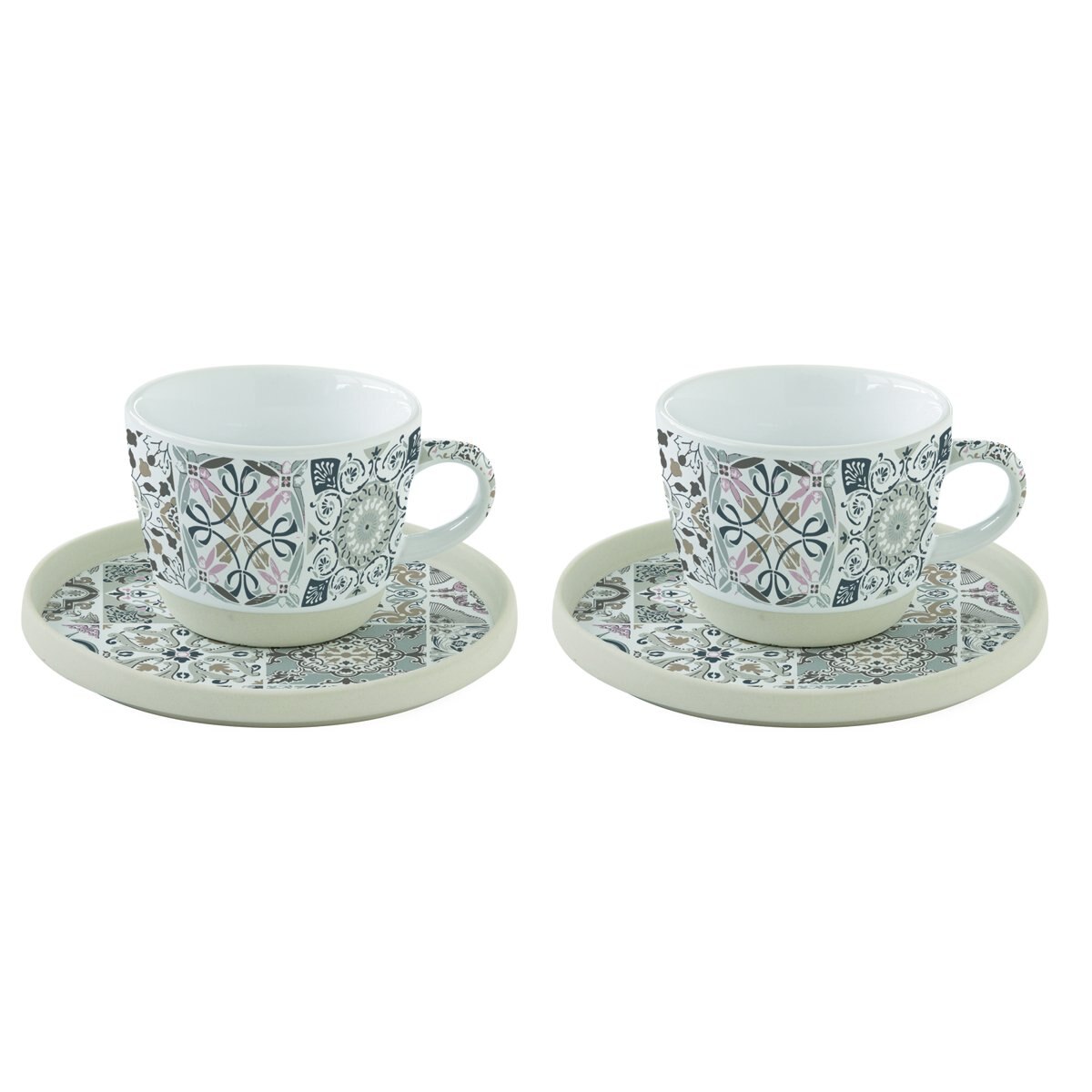 Set 2 Taza 120 Ml Gris Easy Life