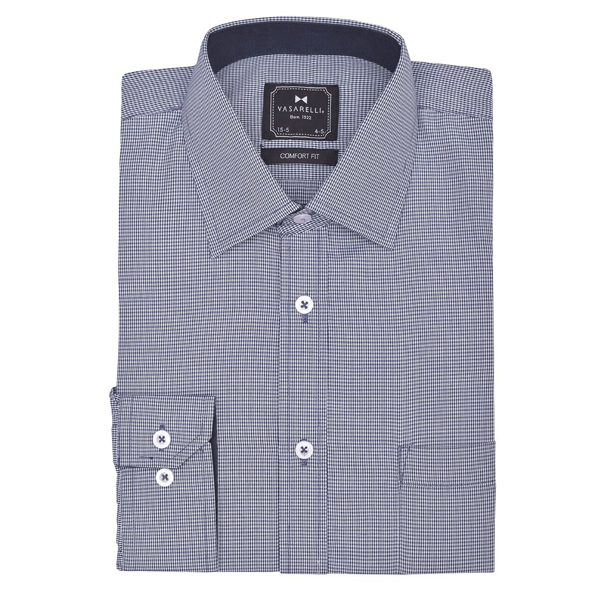 Camisa de Vestir Colo Azul Vasarelli