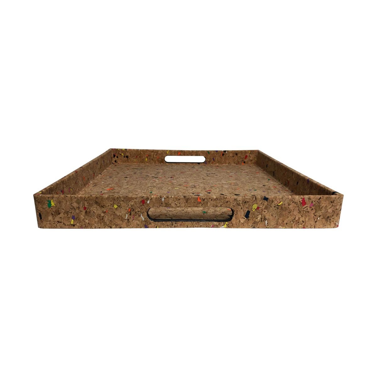 Home Nature Charola Cuadrada Estilo Corcho 35*35*4 Cm