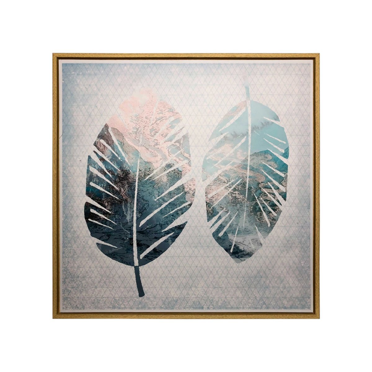 Cuadro Canvas 2 Hojas 60*60 Cm Home Nature