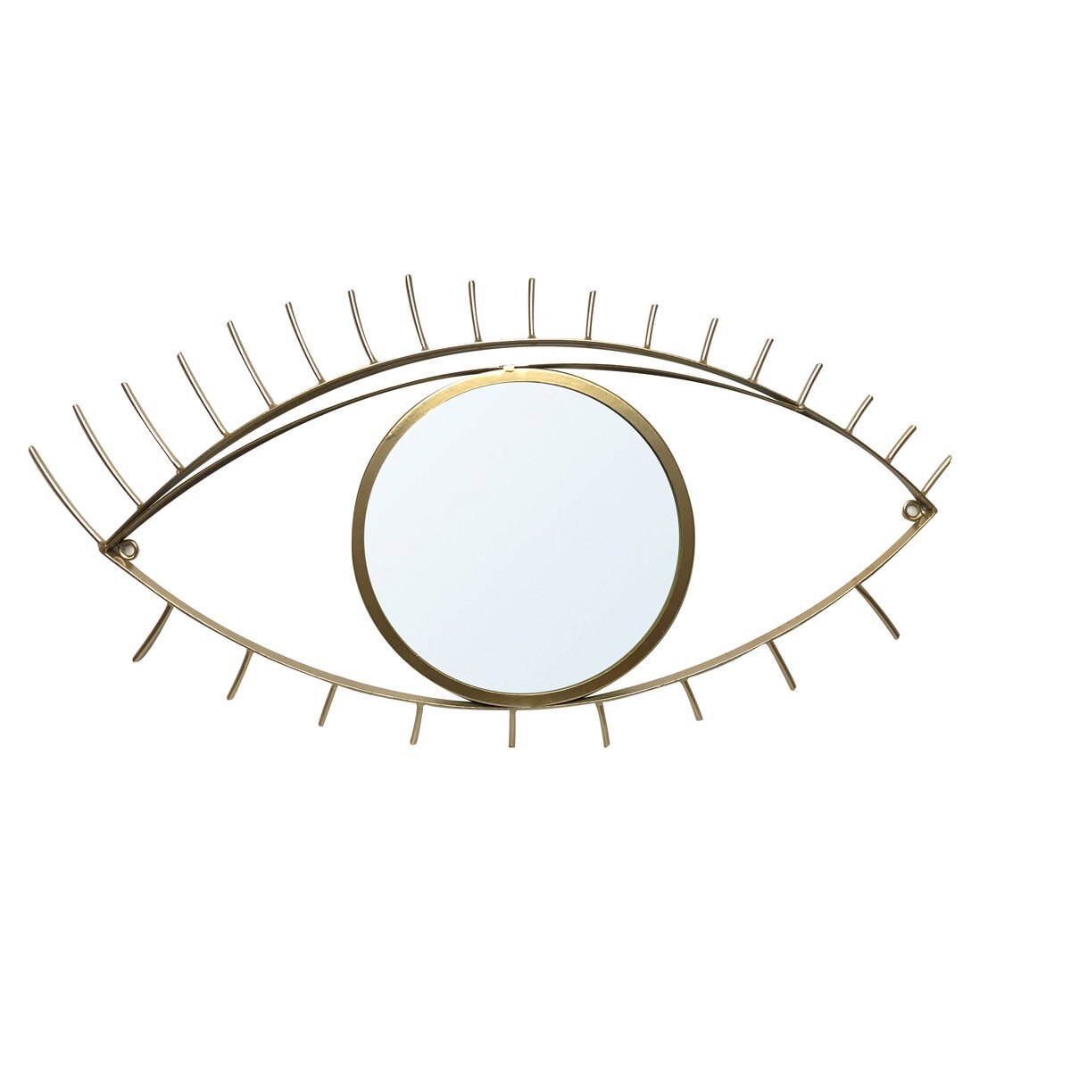 Espejo de Metal en Forma de Ojo Dorado Home Nature