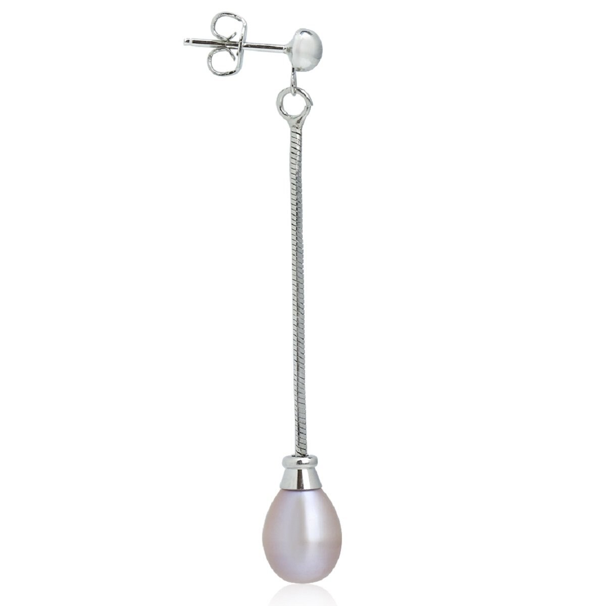 Aretes con Perla Rosa Sidney