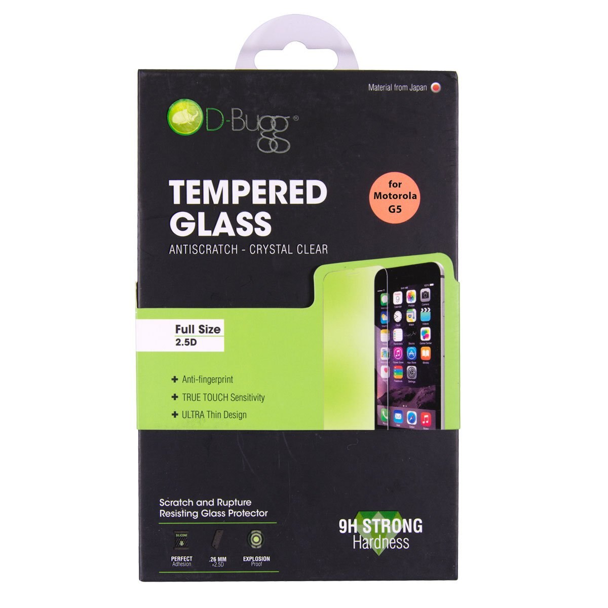 Cristal Templado Antiscratch Motorola G5 D-Bugg