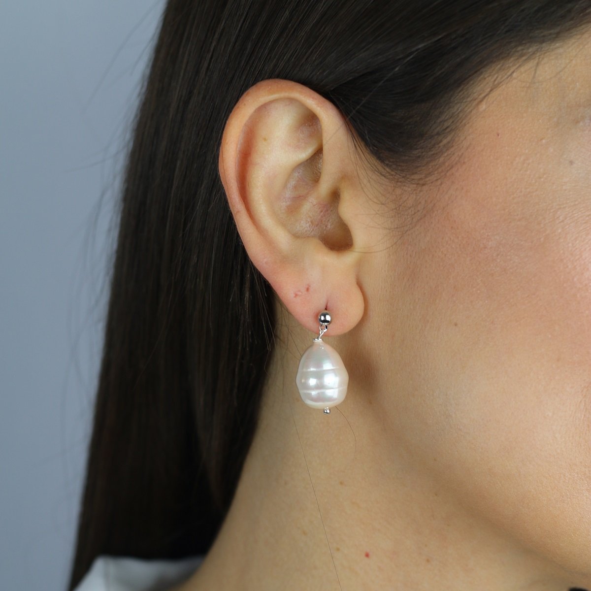 Aretes Perlas Rice Pearls Sidney
