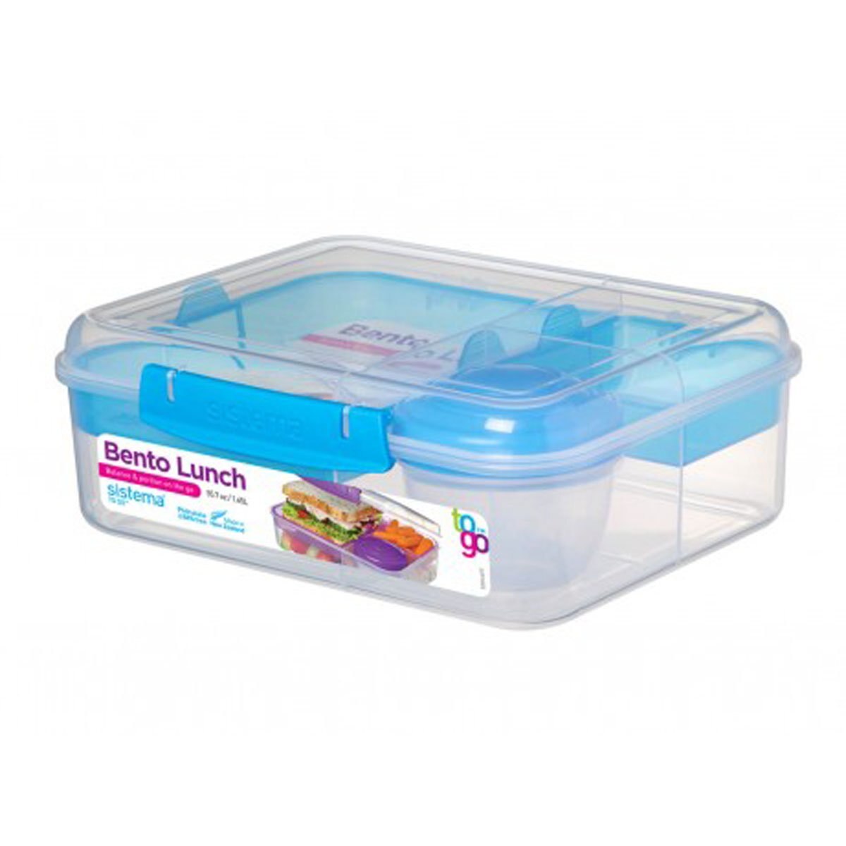 Contenedor Hermético Bento Lunch 1.65 L Sistema