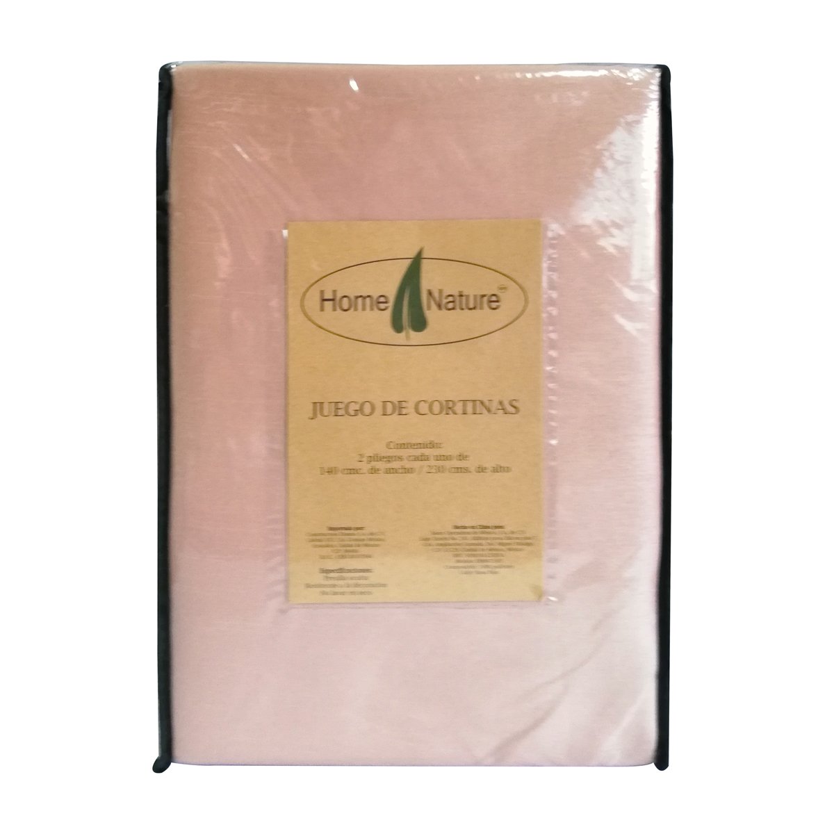 Home Nature Cortina de Ventana Seda Rosa Palo