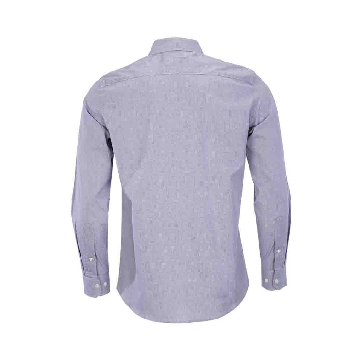 Camisa Manga Larga Casual Fantasia Color Gris Claro Carlo Corinto