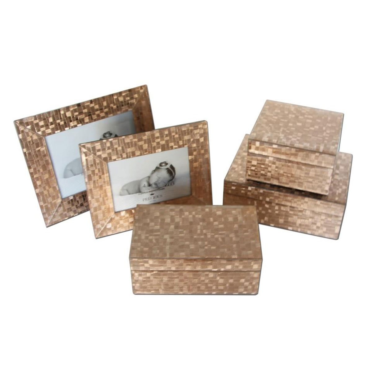 Portaretrato 5X7\'\' Bronce Papel Precious Home