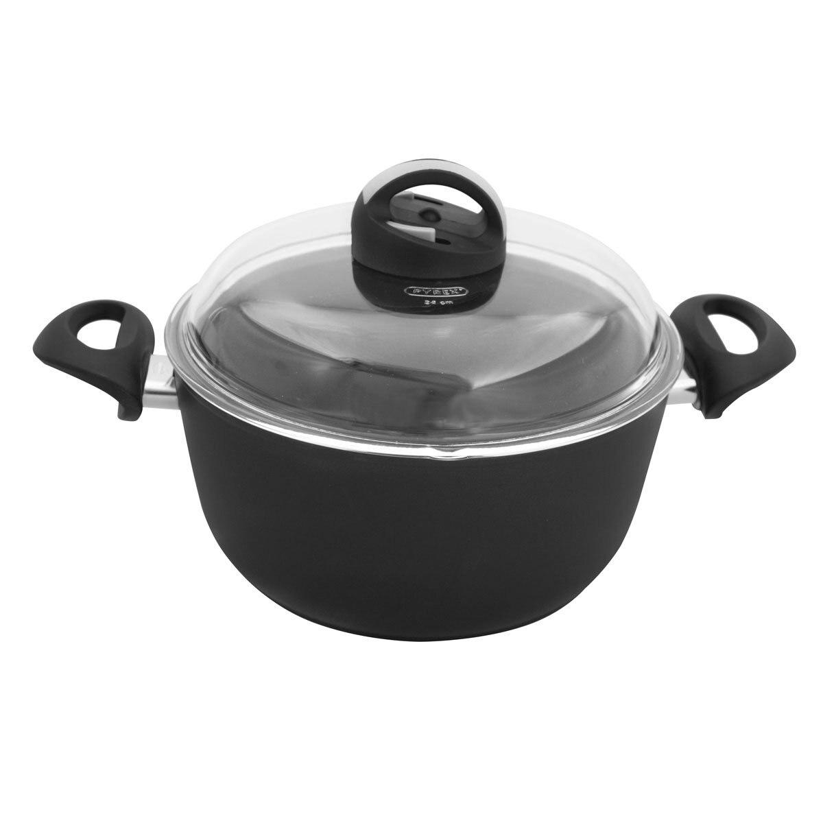 Cacerola con Tapa Aluminio Negro 28Cm Rialto Ballarini