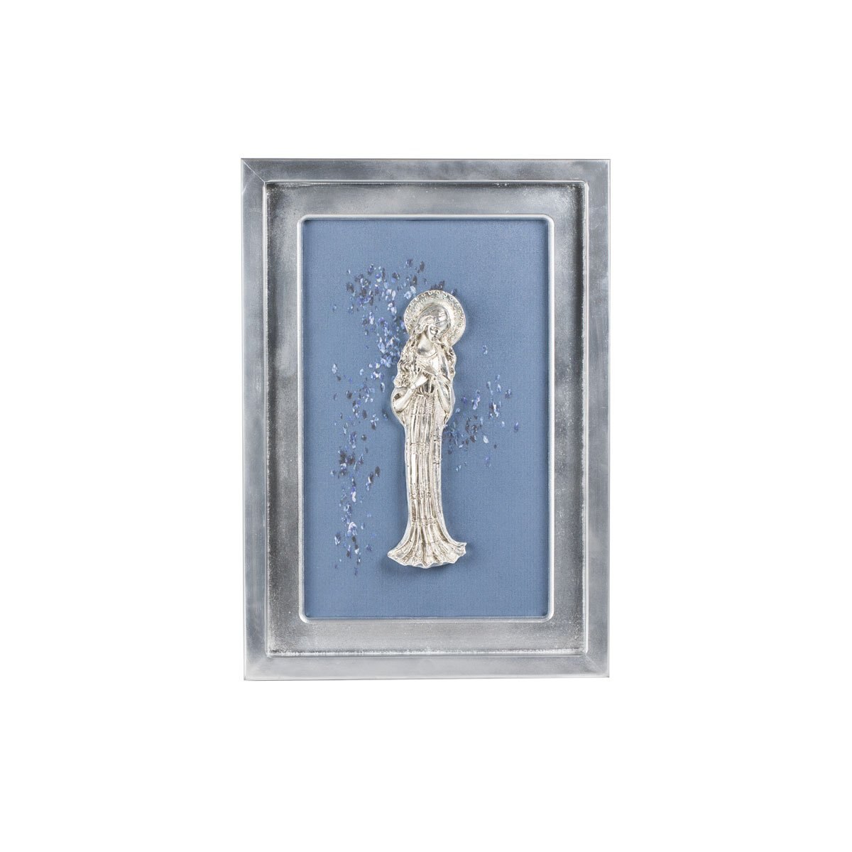 Cuadro Madona de Pié Estilizado Plata Jorvina