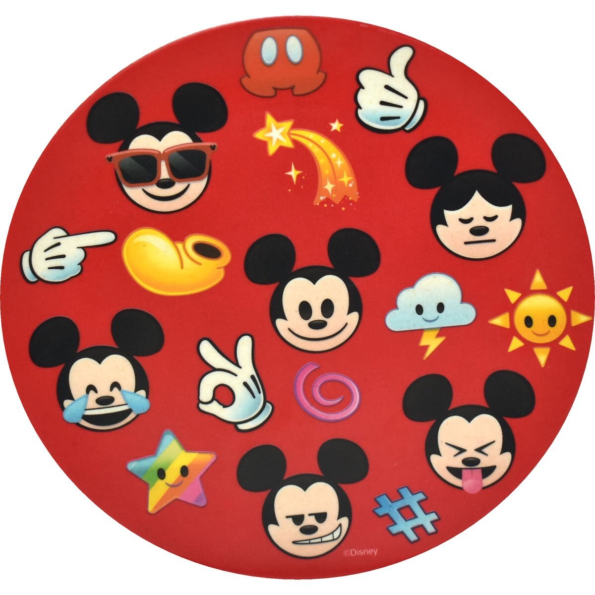 Plato de Bambú Mickey Emoji Fund Kids