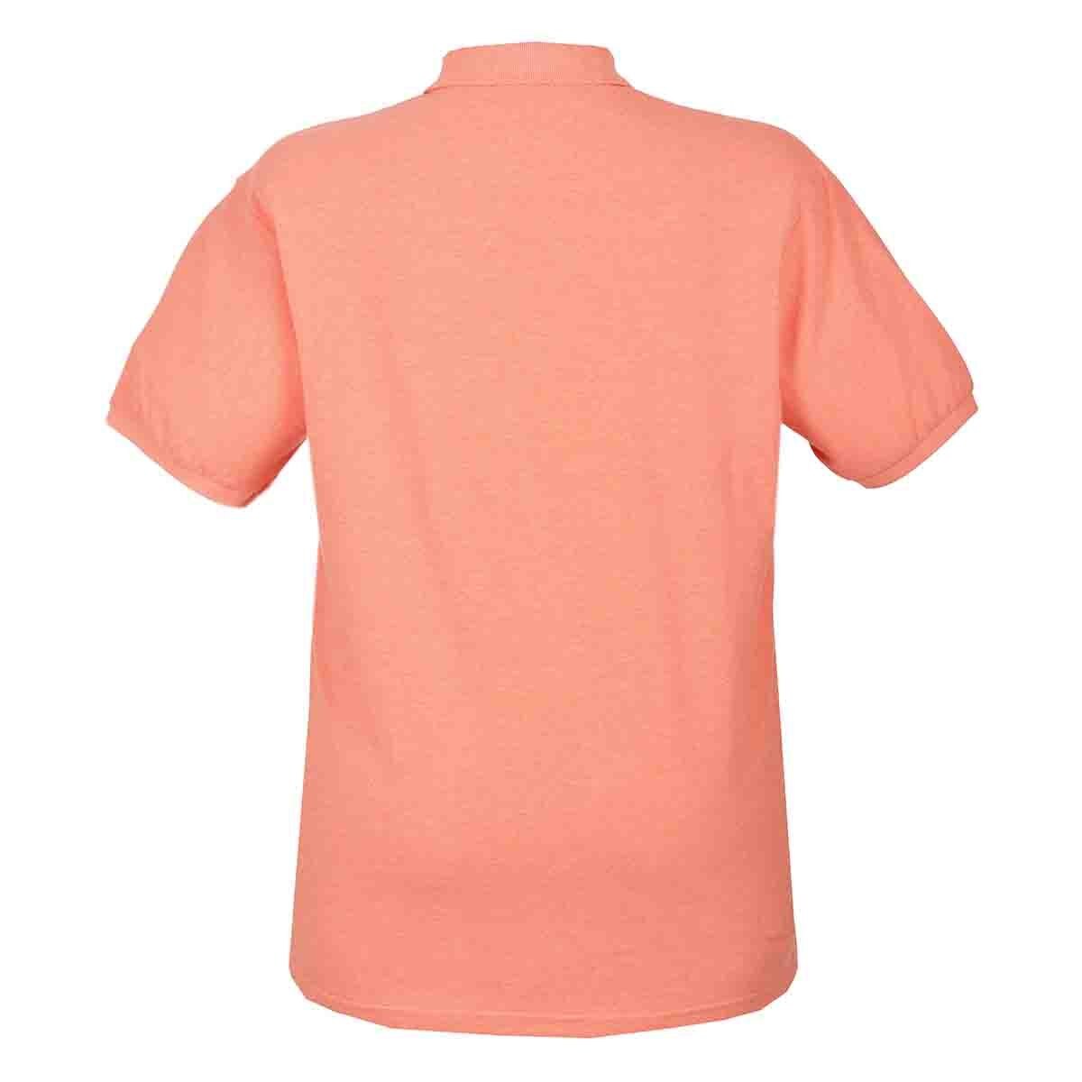 Playera Polo Manga Corta Jaspe Naranja Polo Club
