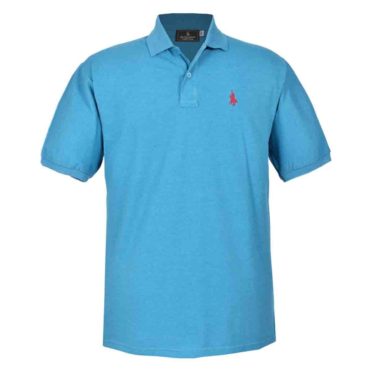 Playera Polo Manga Corta Jaspe Petróleo Polo Club para Caballero