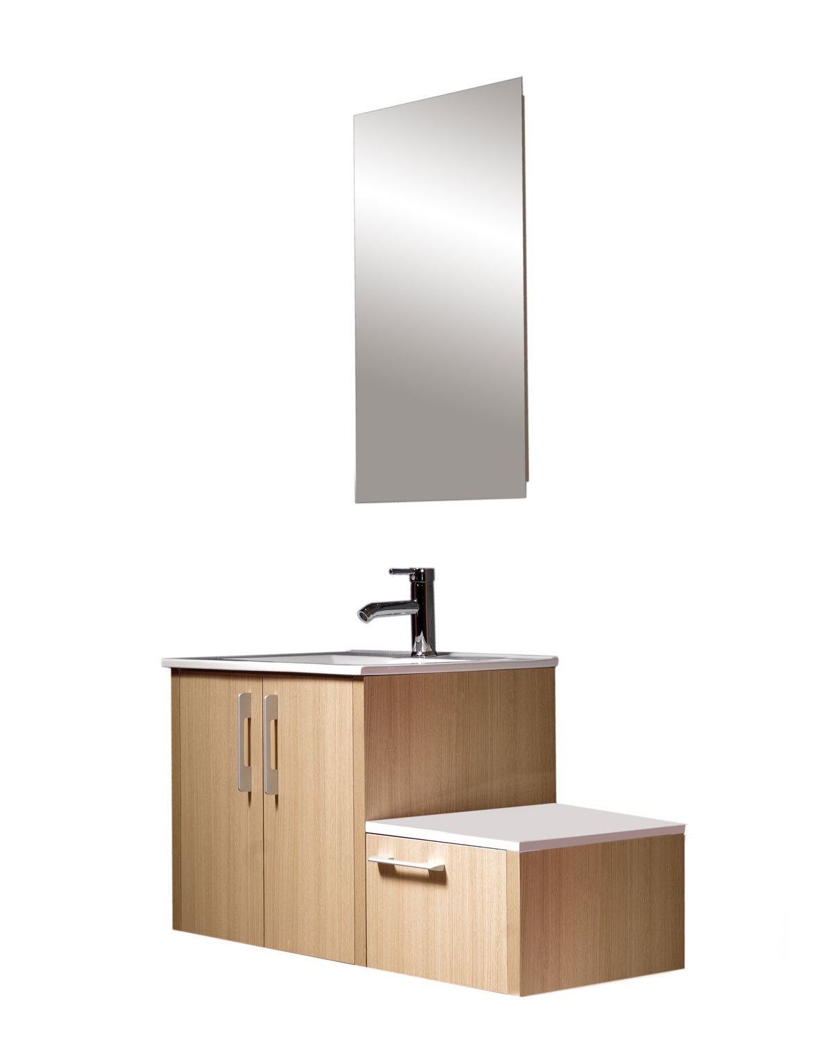 Mueble de baño tocador y espejo odin funcionales - Sears