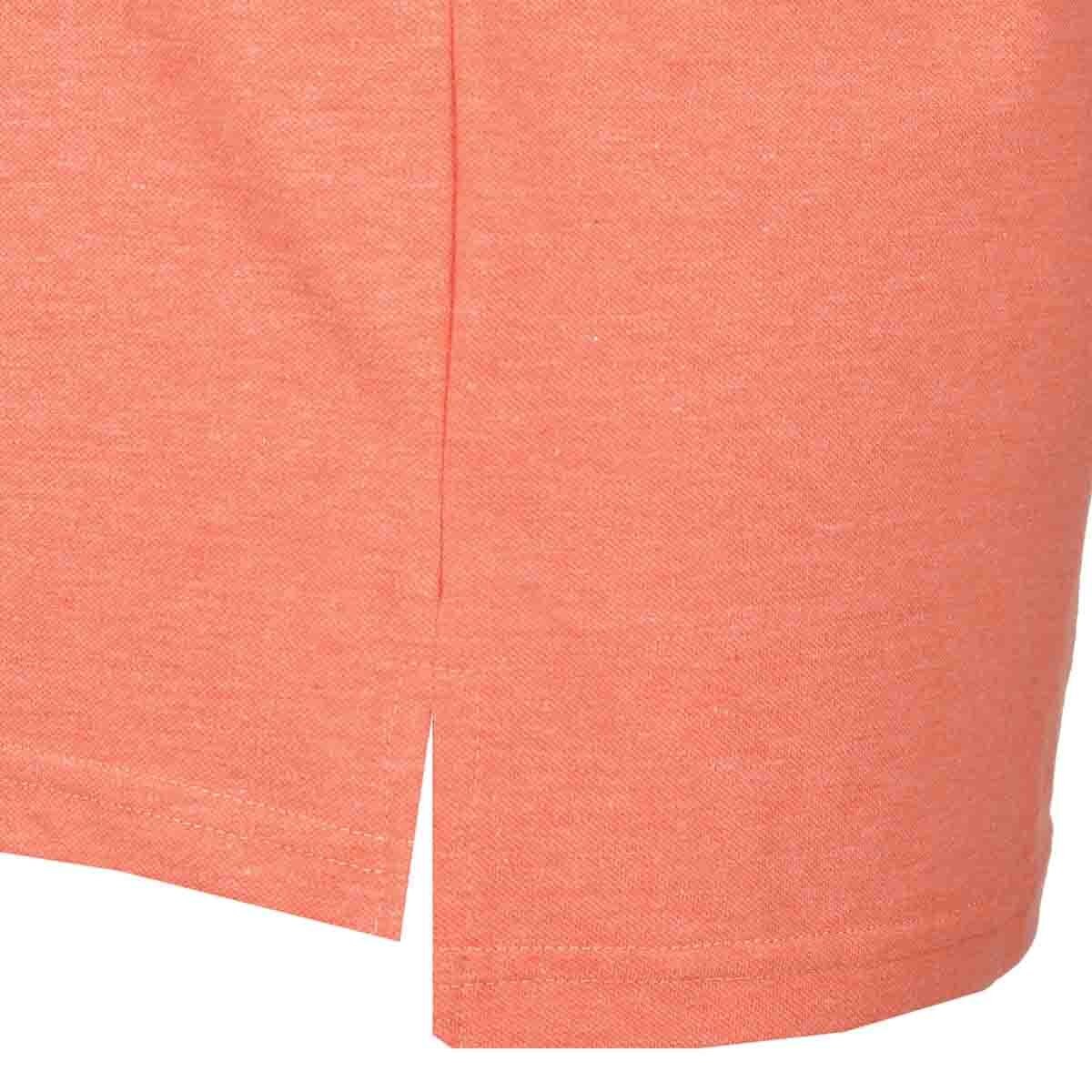 Playera Polo Manga Corta Jaspe Naranja Polo Club