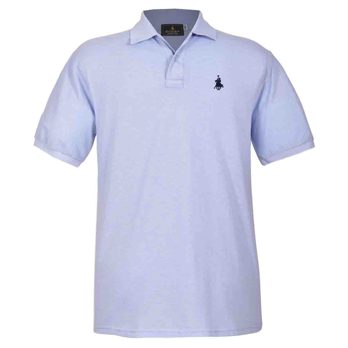 Playera Polo Manga Corta Jaspe Cielo Polo Club