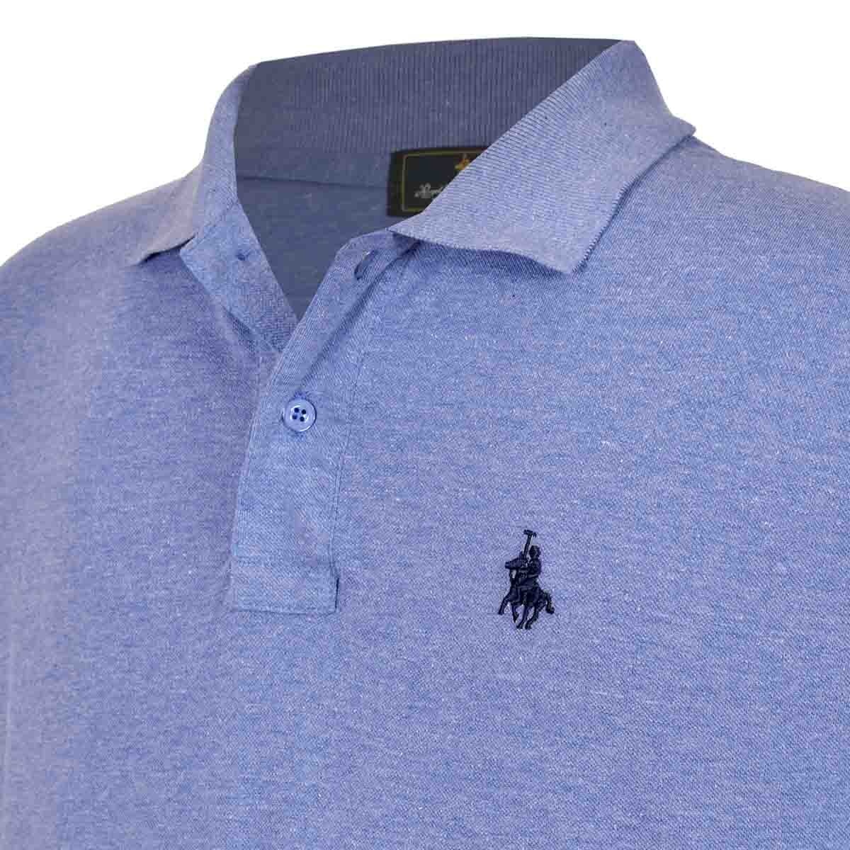 Playera Polo Manga Corta Jaspe Rey Polo Club para Caballero