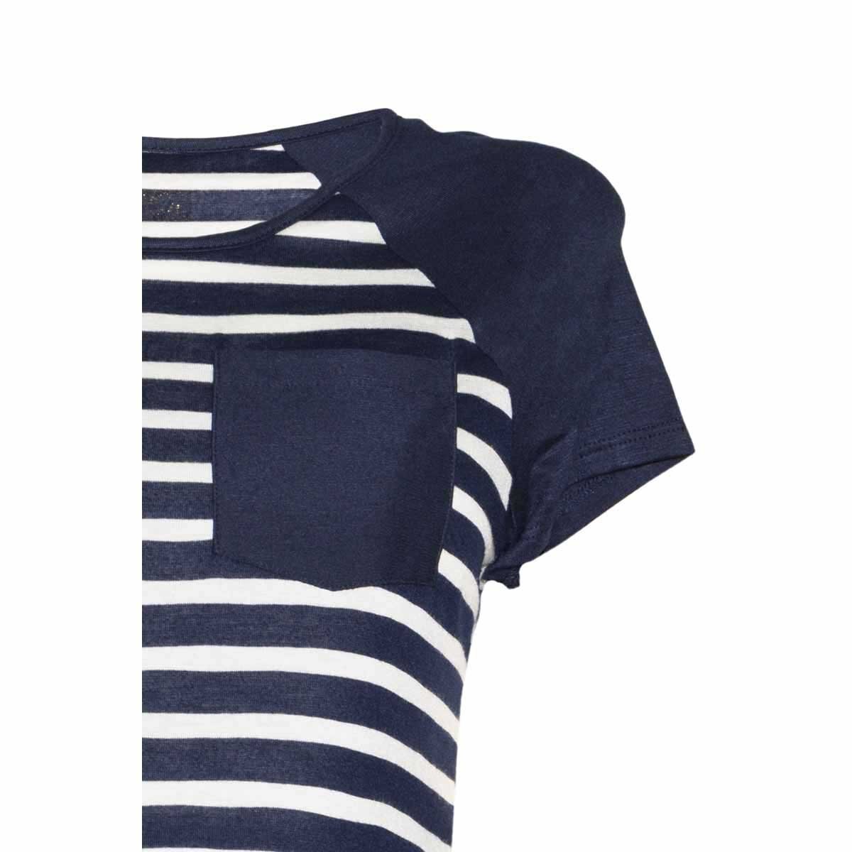 Playera Manga Corta Estampado Rayas Nine To Go