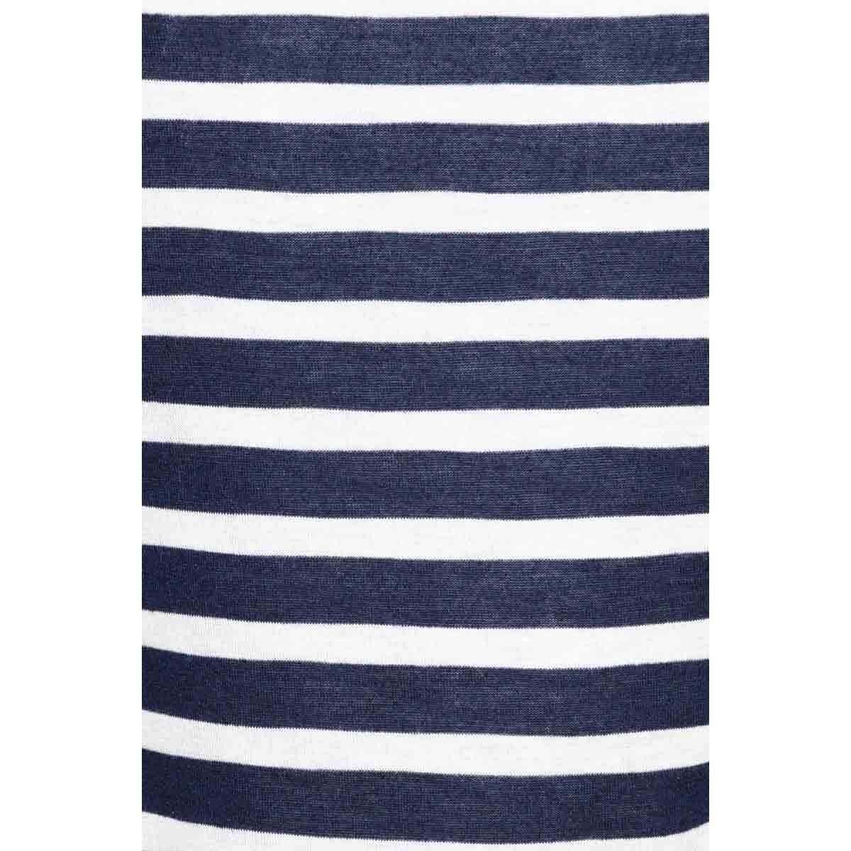 Playera Manga Corta Estampado Rayas Nine To Go