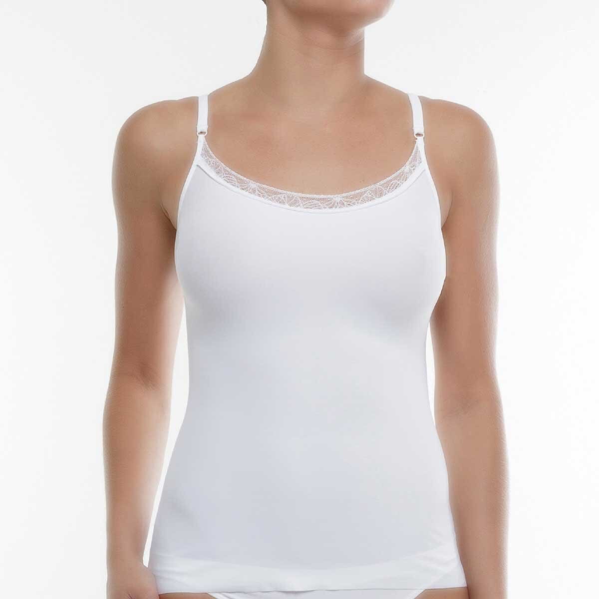 Camiseta Estética con en Encaje en Escote Liz