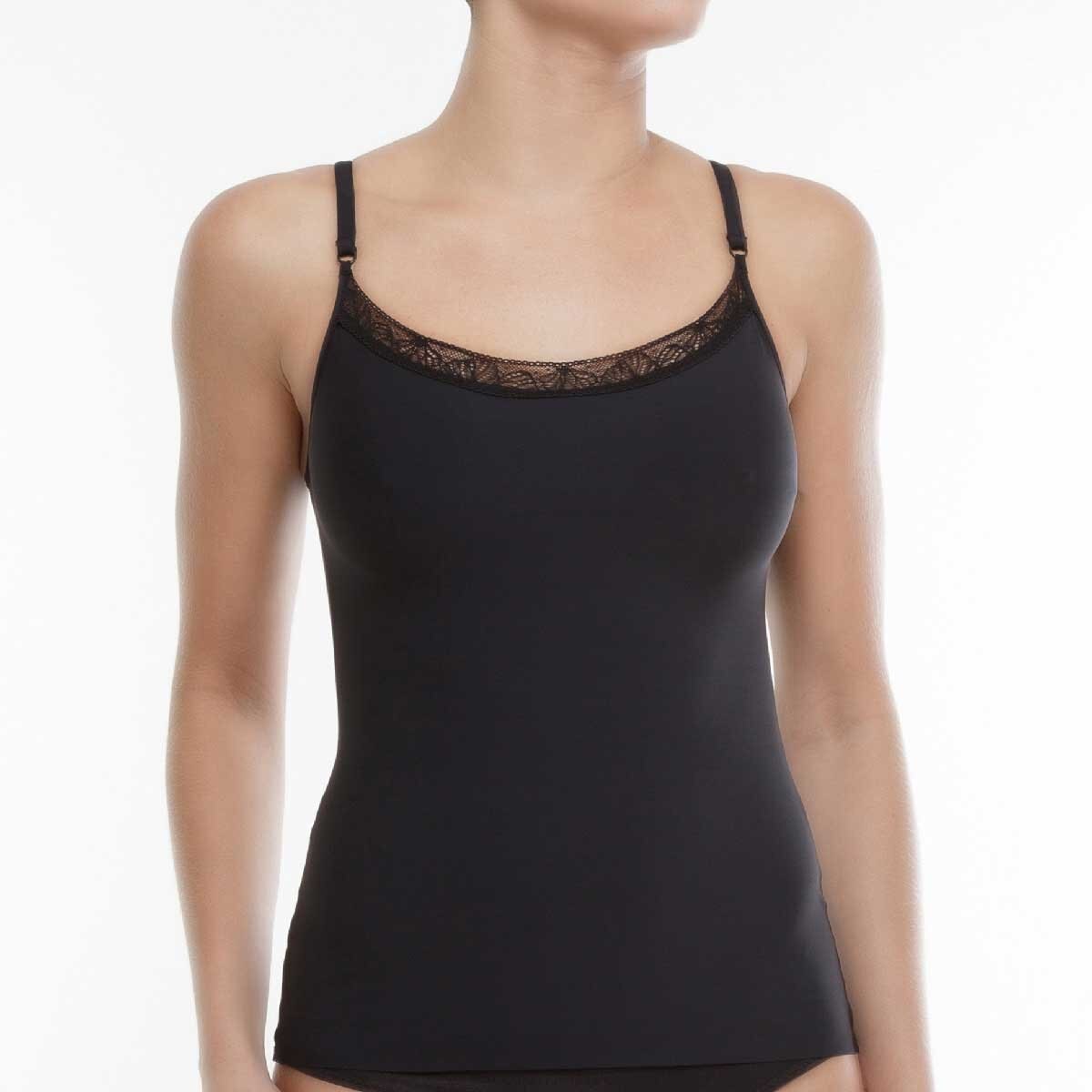 Camiseta Estética con en Encaje en Escote Liz
