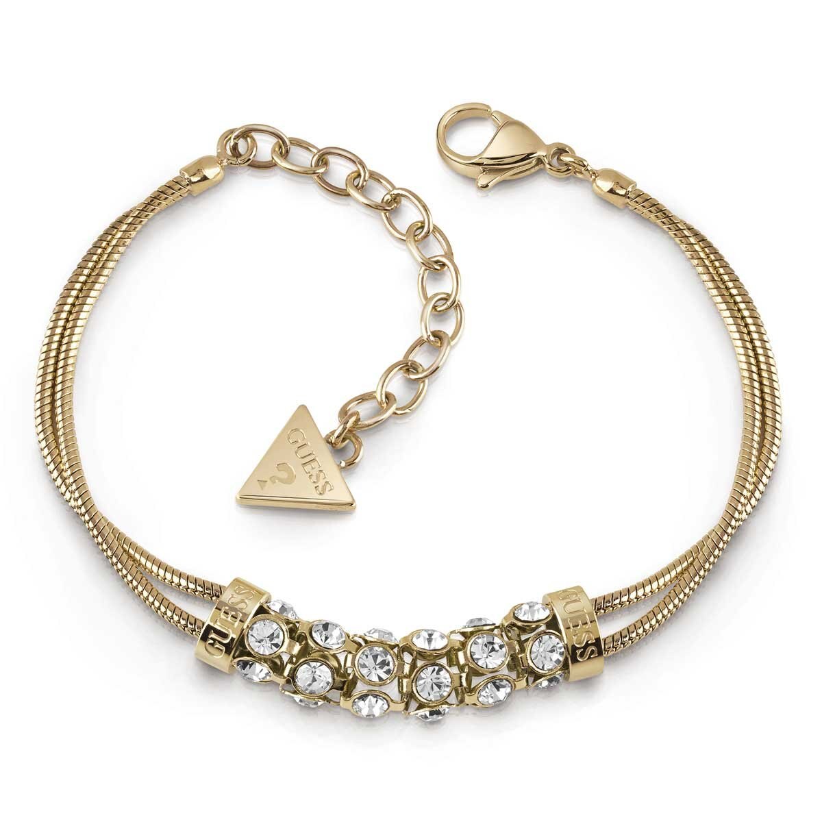 Pulsera Dorada con Glitter Guess