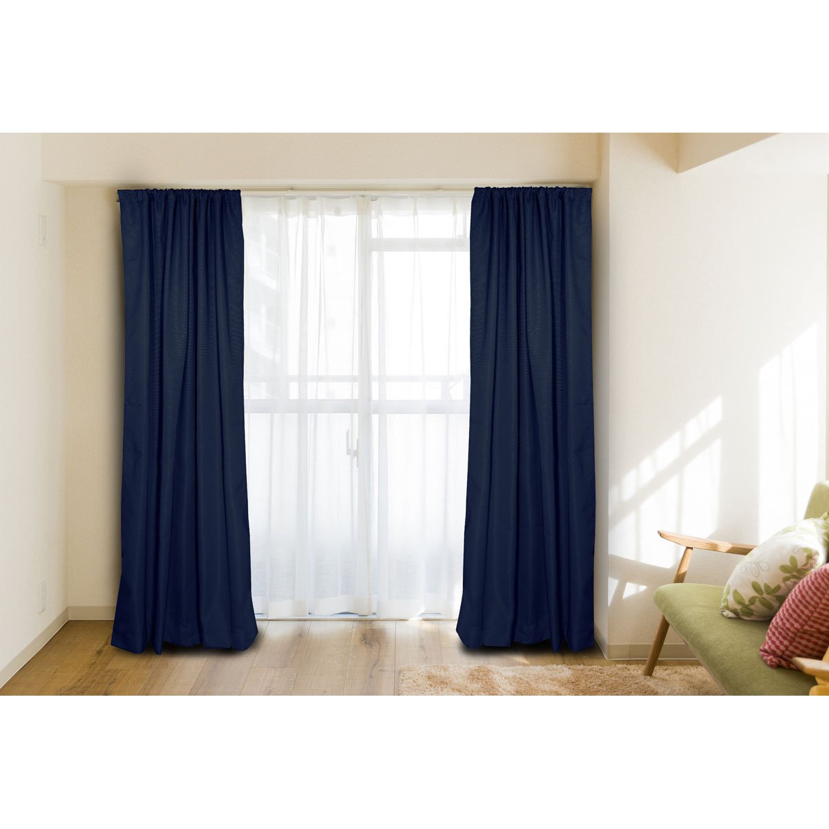 Juego 2 Cortinas Traslucida 1.35 X 2.40 Mts Janus Ma Home Nature