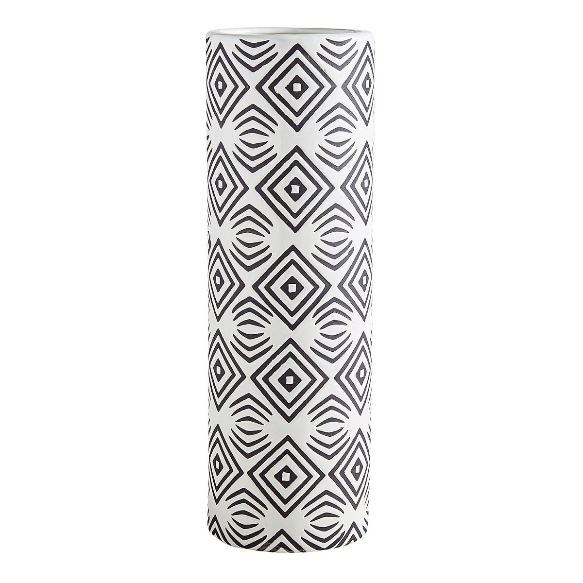 Vasija Black & White Diamonds Pier 1 Imports
