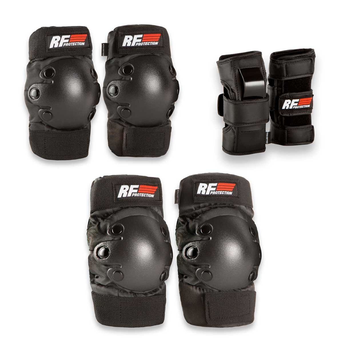 Protectores Negro Rollerface - Chico
