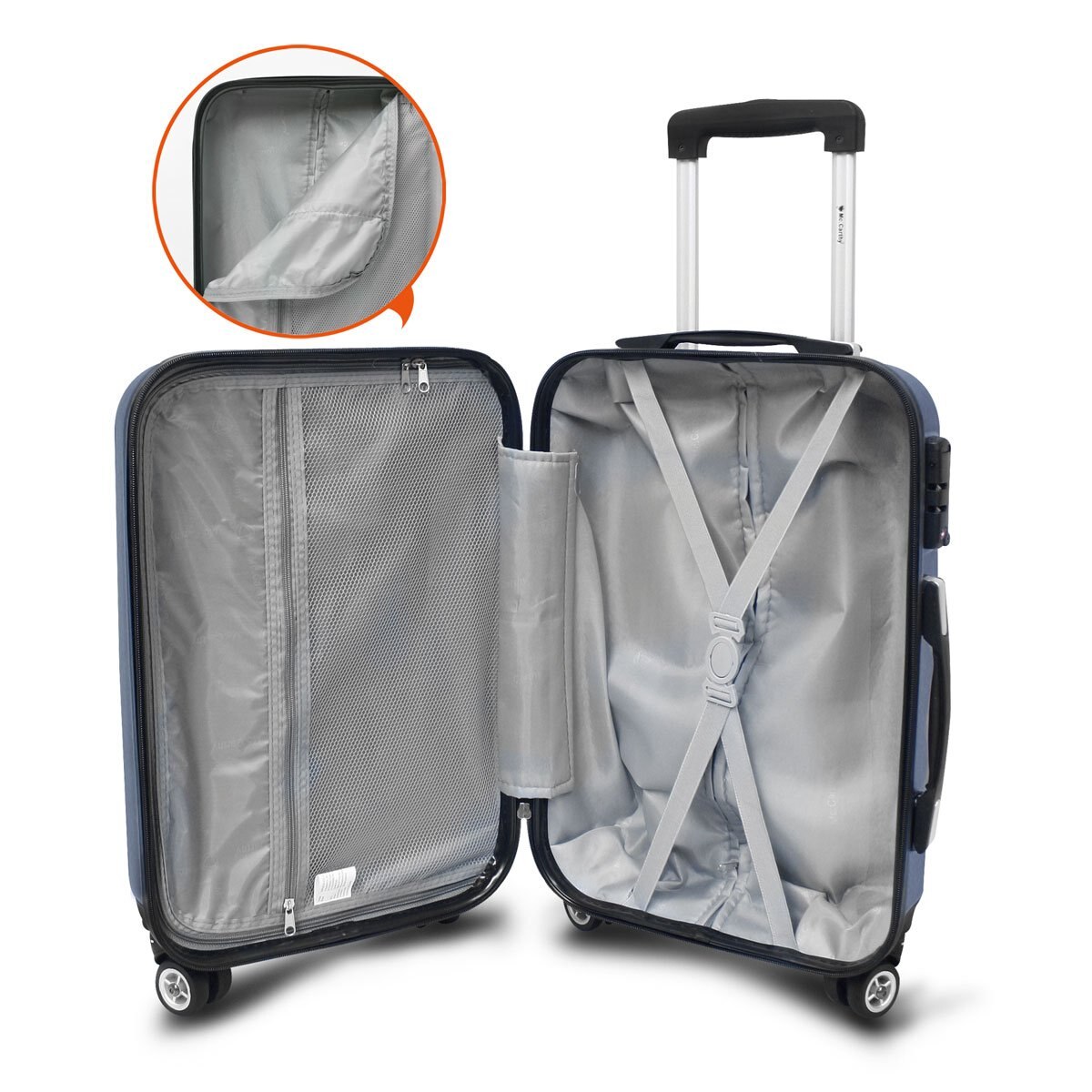 Maleta de Viaje Rígida 20" Azul Mccarthy