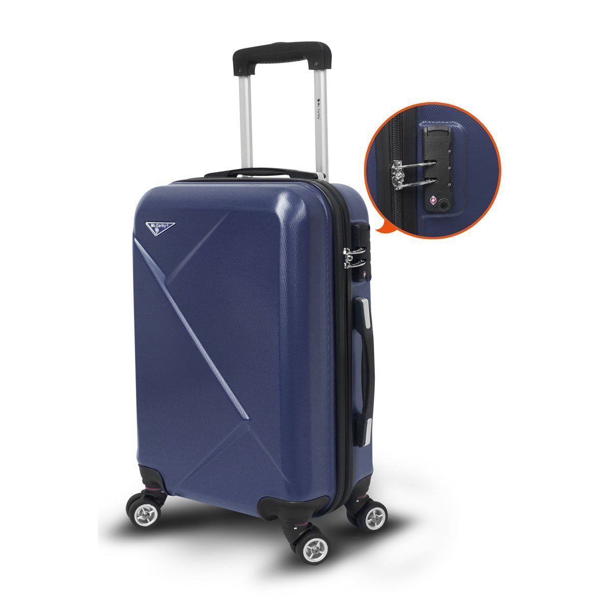 Maleta de Viaje Rígida 20" Azul Mccarthy