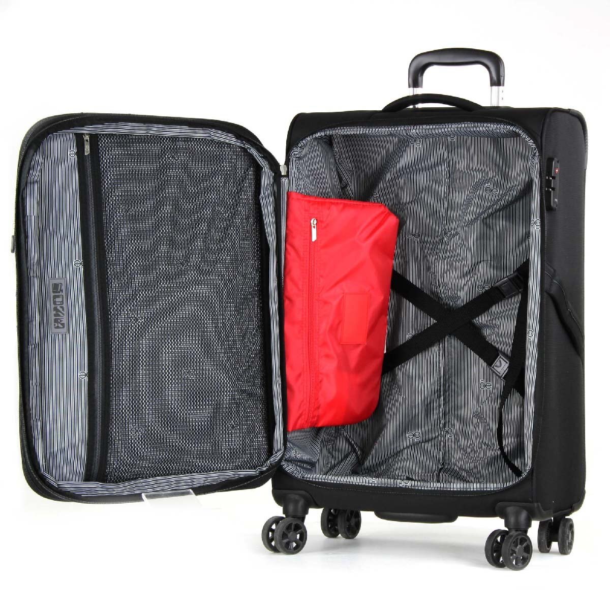 Maleta Vertical 24" Negro Cloe