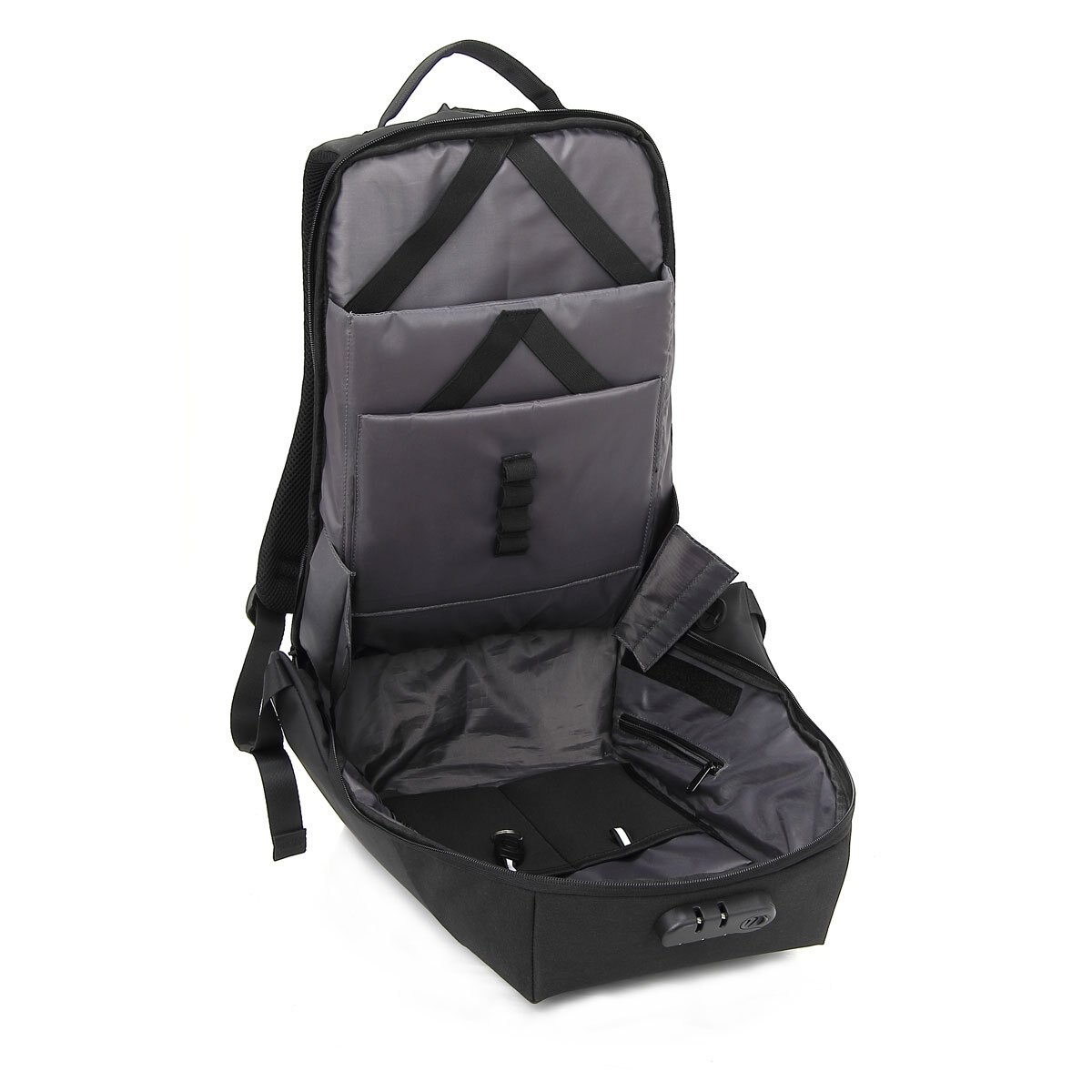 Mochila Tipo Back Pack Safe 15" Lock Portalaptop Puerto Usb Smart Gear Planeta