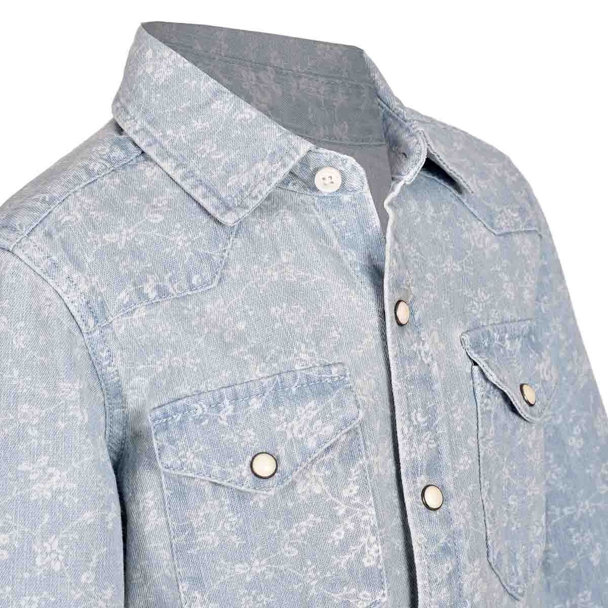 Camisa Manga Larga Estampada Jeanious para Niño