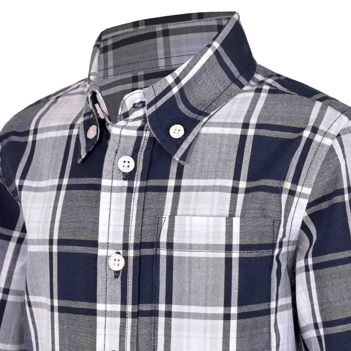 Camisa Manga Larga a Cuadros Jeanious