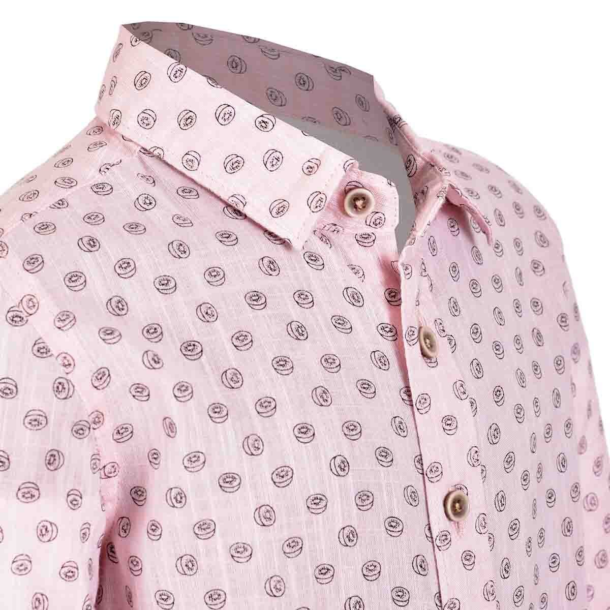 Camisa Manga Larga Estampada Jeanious