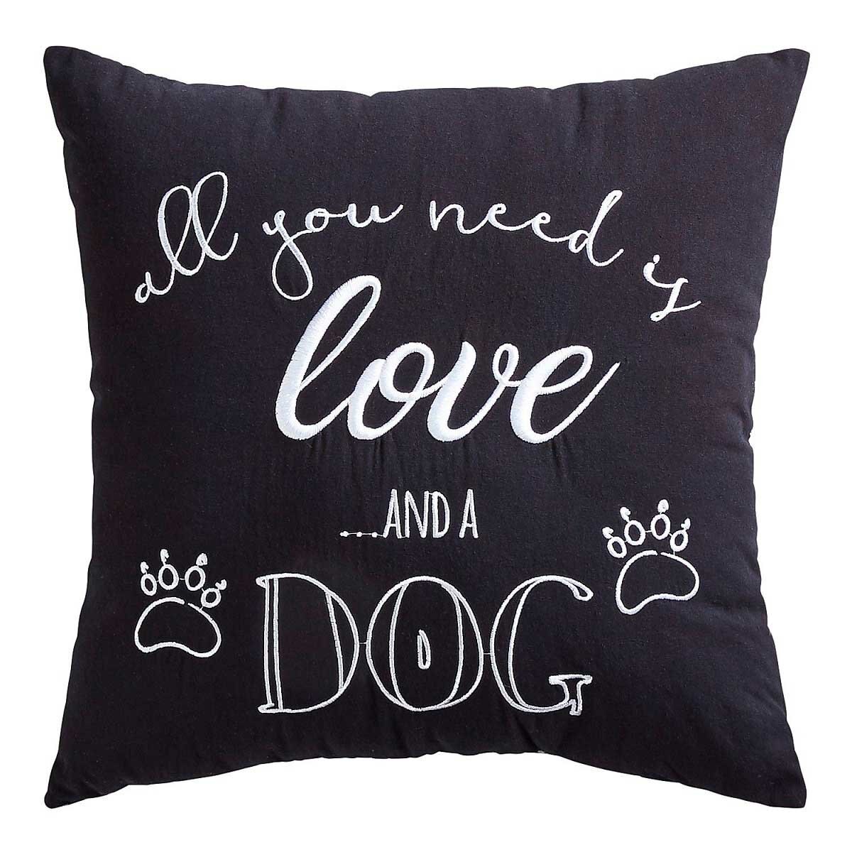 Cojín All You Need Is Love & Dog - Pier 1 Imports
