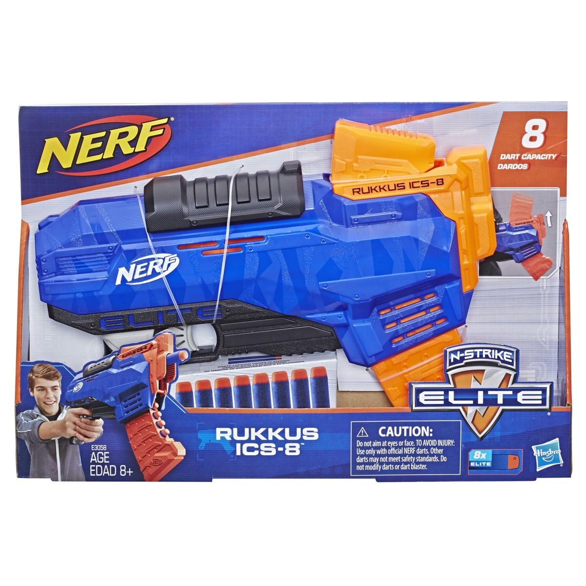 Nerf Rukkus Ics-8 N-Strike Elite Hasbro