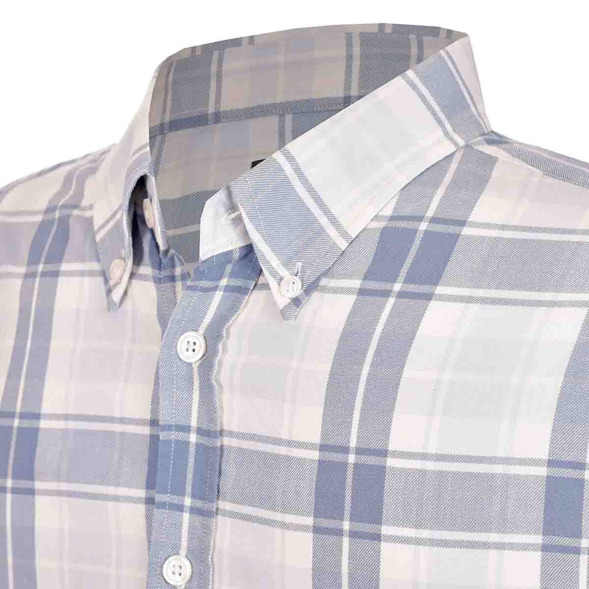 Camisa Manga Larga a Cuadros Jeanious Plus