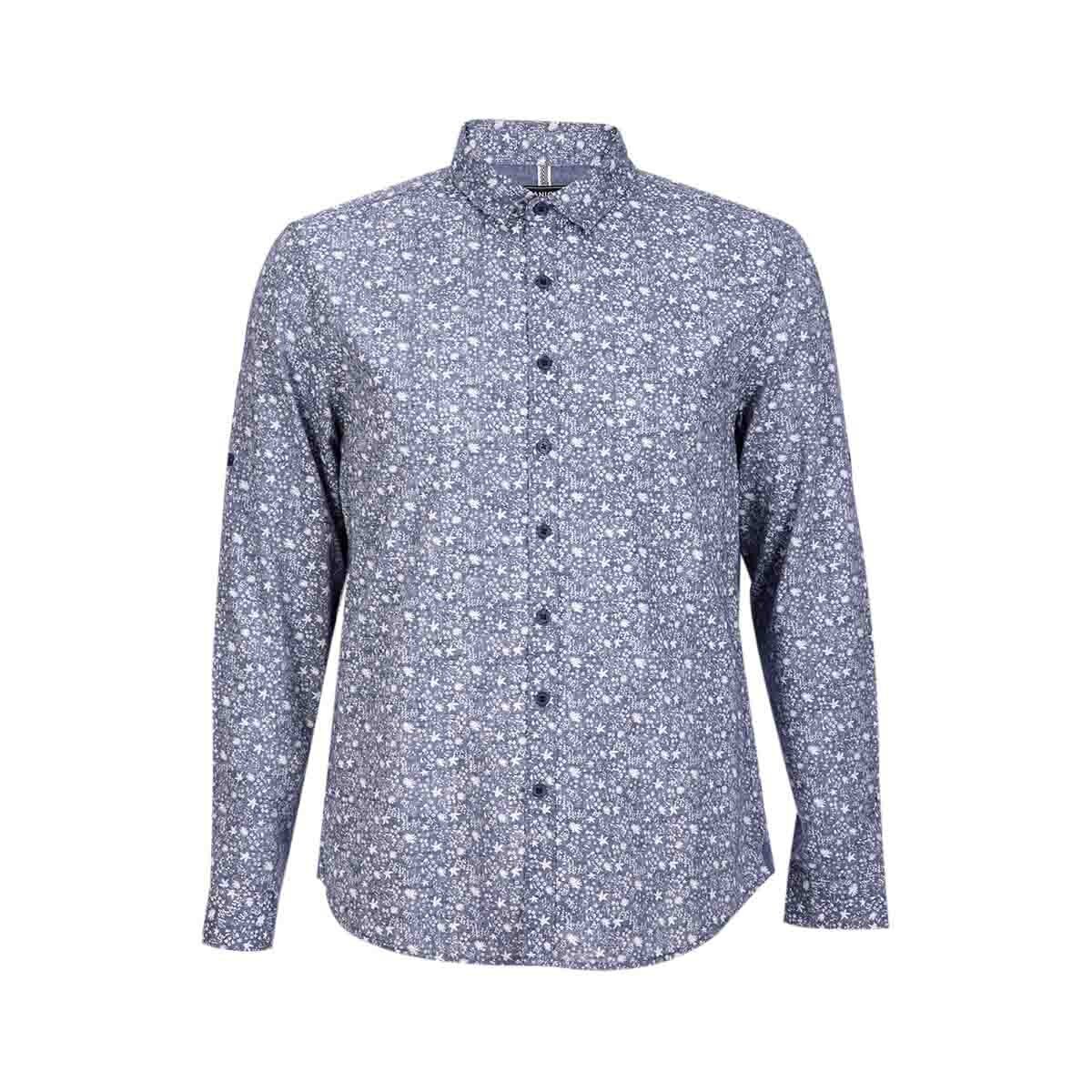 Camisa Manga Larga Estampada Jeanious Plus