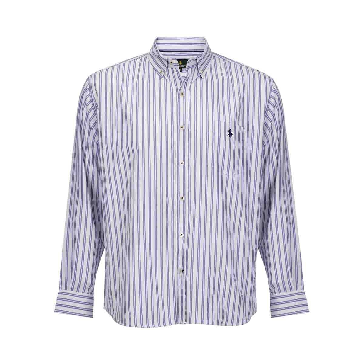 Camisa Manga Larga Raya Azul Polo Club